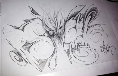 Graffiti Wall - Photo by SMCK - graffiti, graffitiart, sketch (2018)