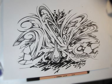 Graffiti Sketch - Photo by SMCK - graffiti, graffitiart, sketch (2018)