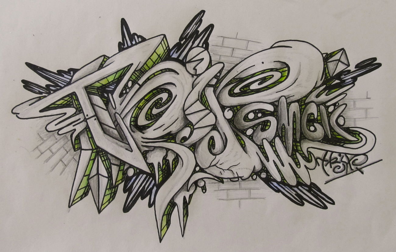 Graffiti Wall - Photo by SMCK - SMCK, graffiti, sketch (2017)