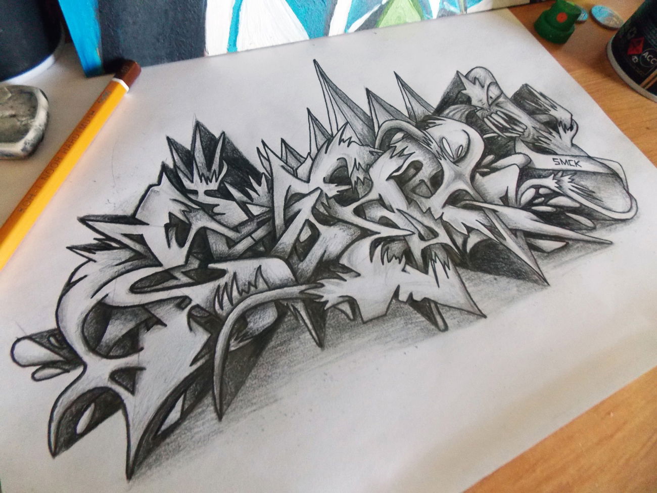 Graffiti Sketch - Photo by SMCK - graffiti, sketch, drawing (2013)