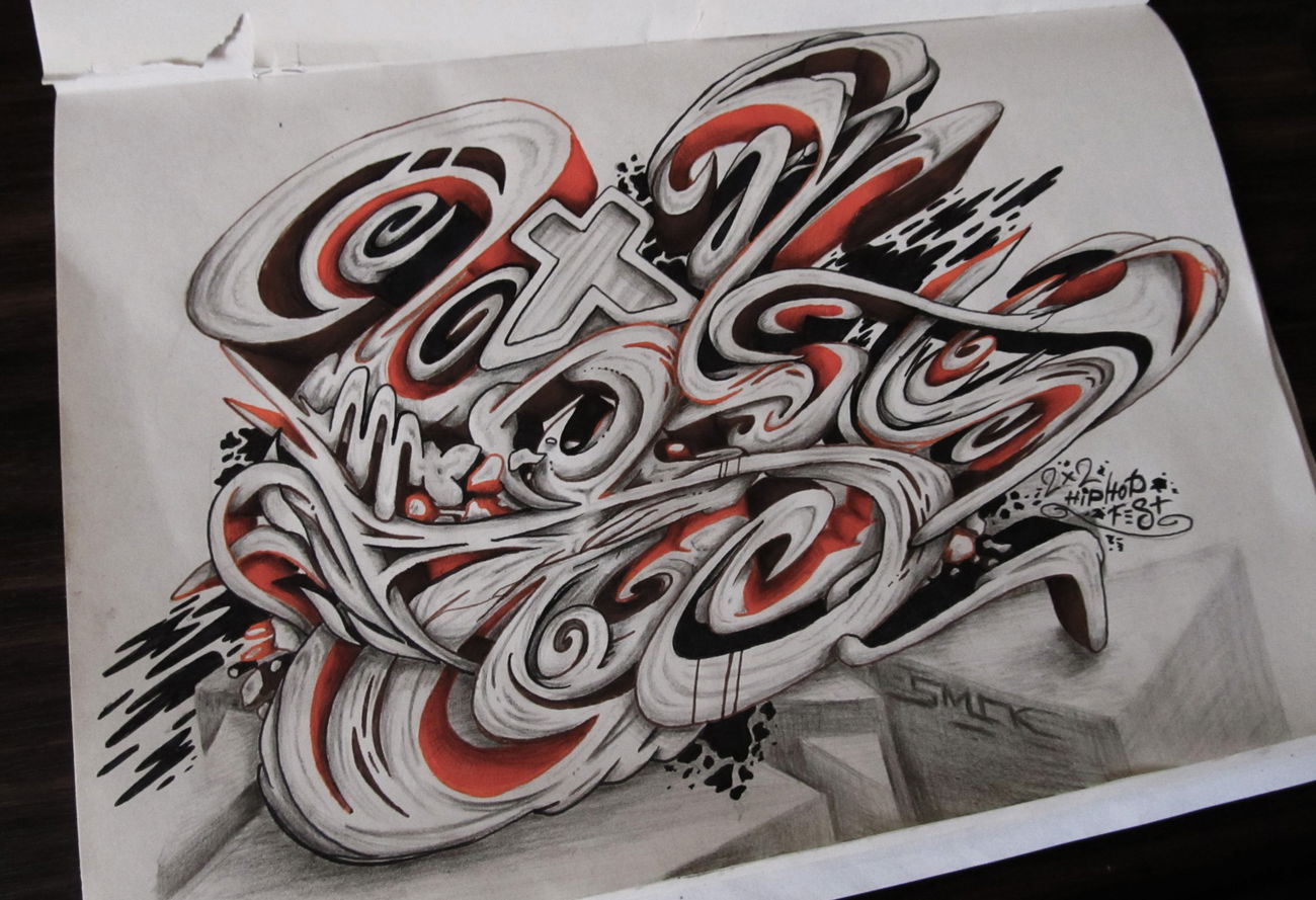 Graffiti Sketch - Photo by SMCK - graffiti, sketch, battle (2017)