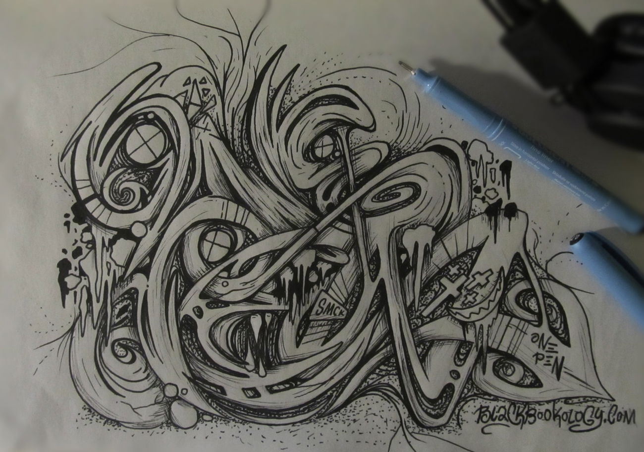 Graffiti Sketch - Photo by SMCK - graffiti, sketch, black (2017)