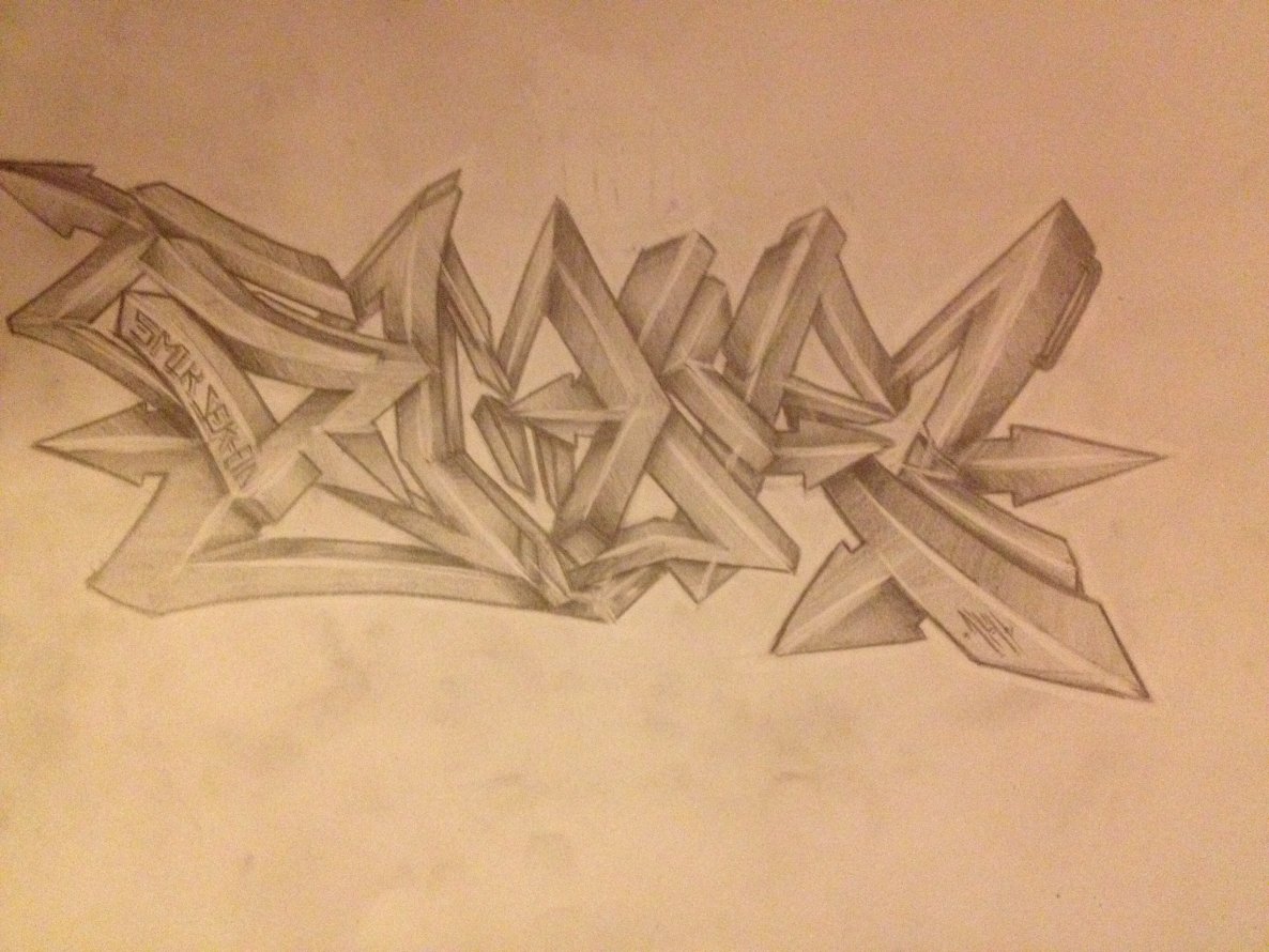 Graffiti Sketch - Photo by SMIR_SEK - 3D (2014)