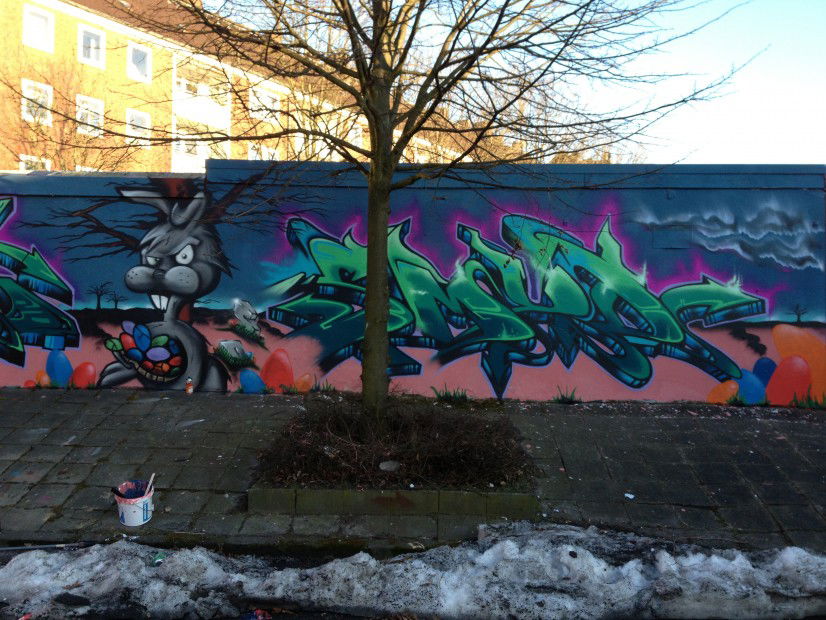 Graffiti Wall in Bremerhaven - Photo by SMUD257