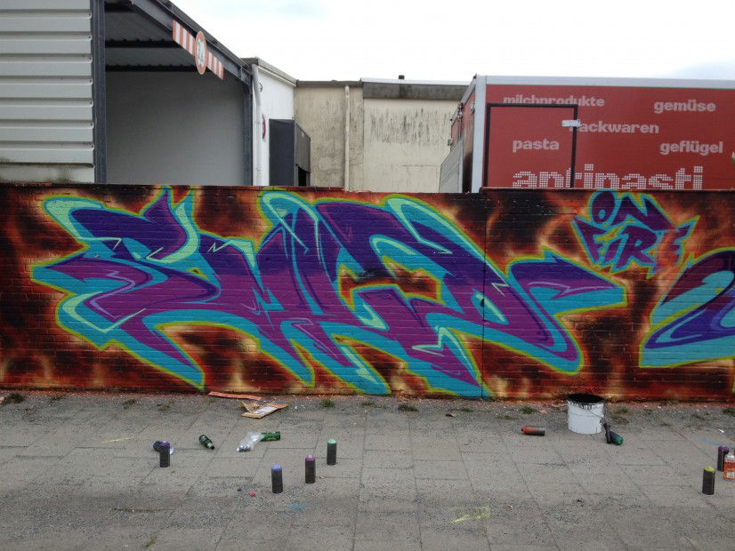 Graffiti Wall in Bremerhaven - Photo by SMUD257