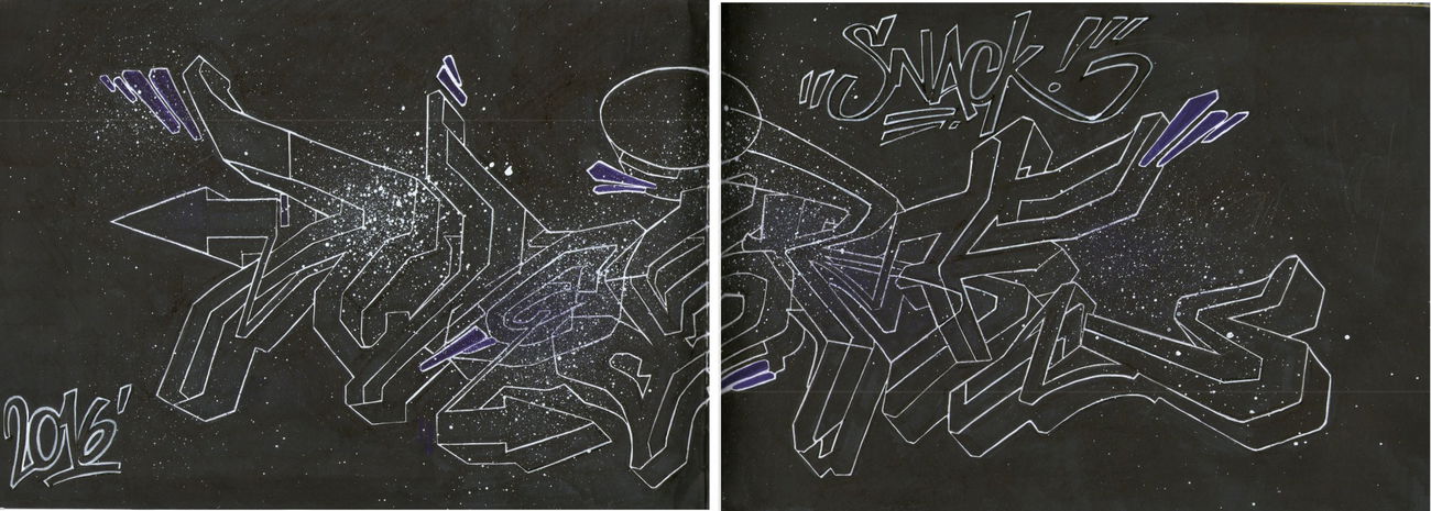 Graffiti Sketch - Photo by SNACK