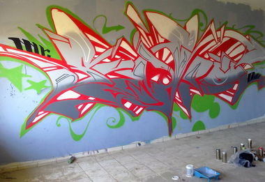 Graffiti Wall in Marousi - Photo by SNAPO (2014)