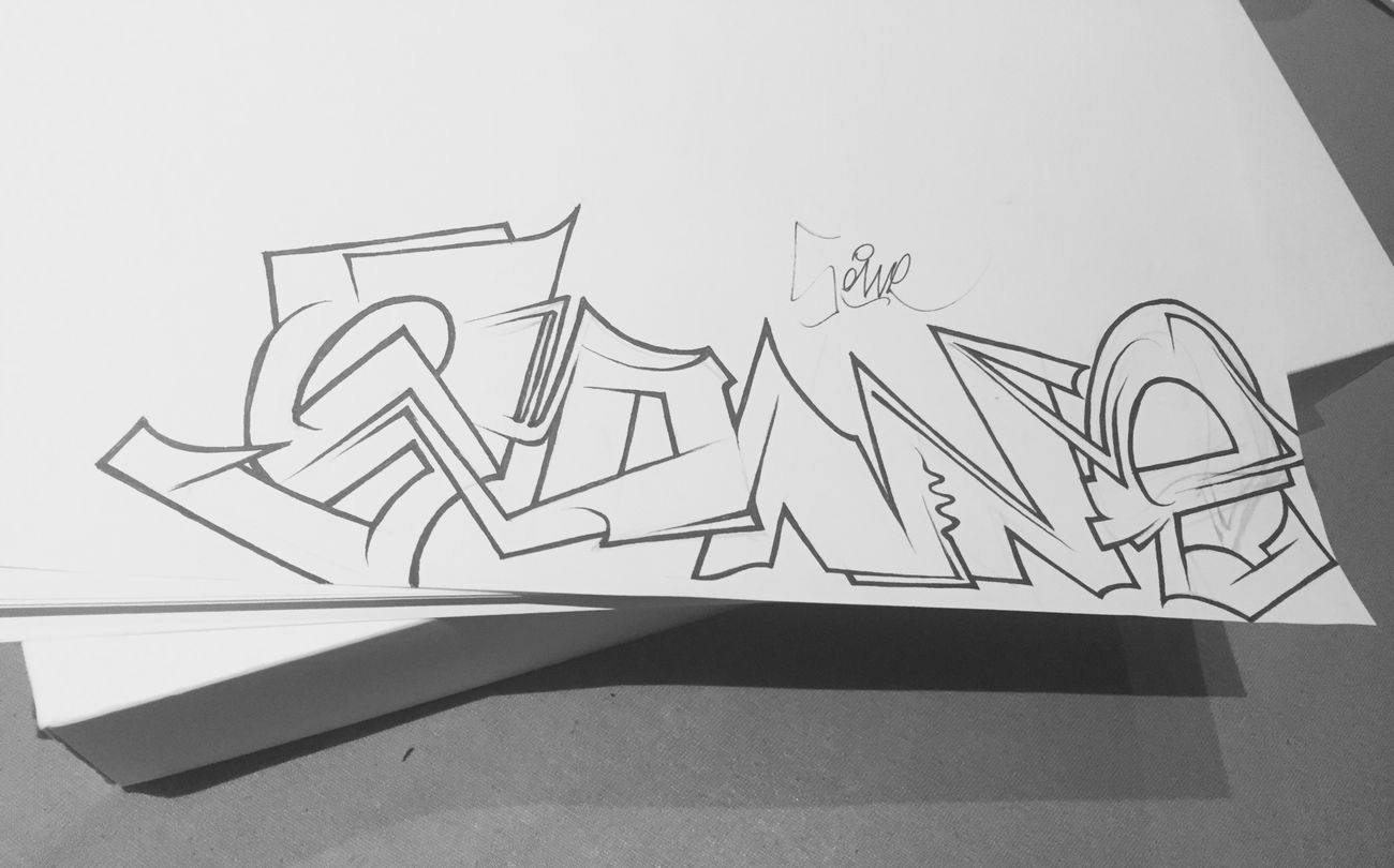 Graffiti Sketch - Photo by SNE (2017)