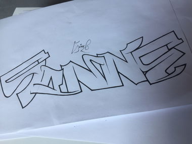 Graffiti Sketch - Photo by SNE (2017)