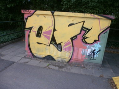 Graffiti Bombing in Leipzig - Photo by SOLID