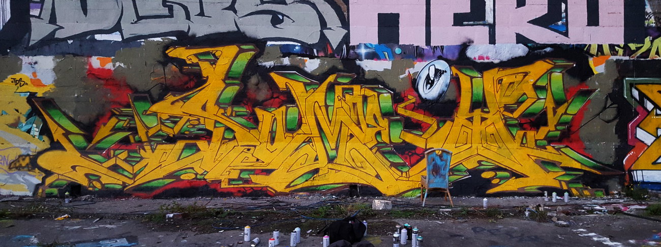 Graffiti Wall - Photo by SOMEY - somey, wildstyle, tck