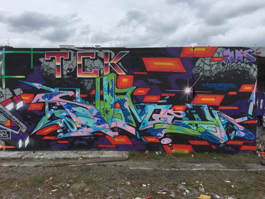 Graffiti Wall in Allemagne - Photo by SOMEY - TCK, NHS, WIZARDS (2016)