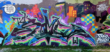 Graffiti Wall - Photo by SOMEY - SOMEY, TCK, WIZARDS (2013)