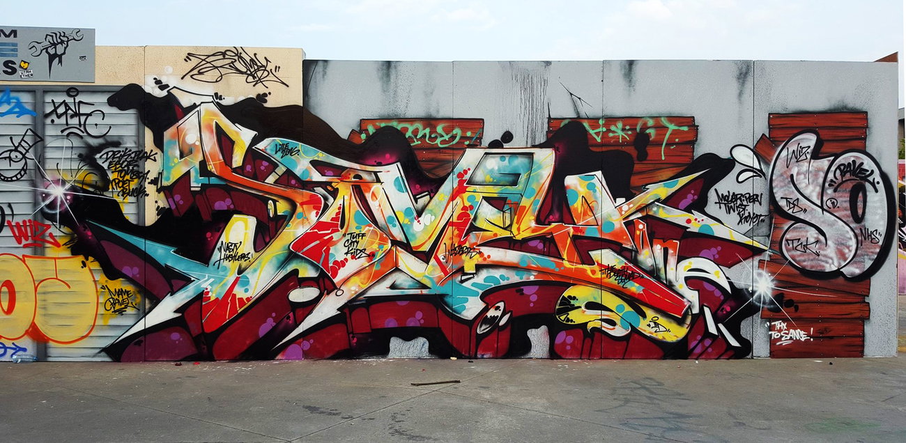 Graffiti Wall in Lille - Photo by SOMEY - SOMEY, TCK, NHS (2016)