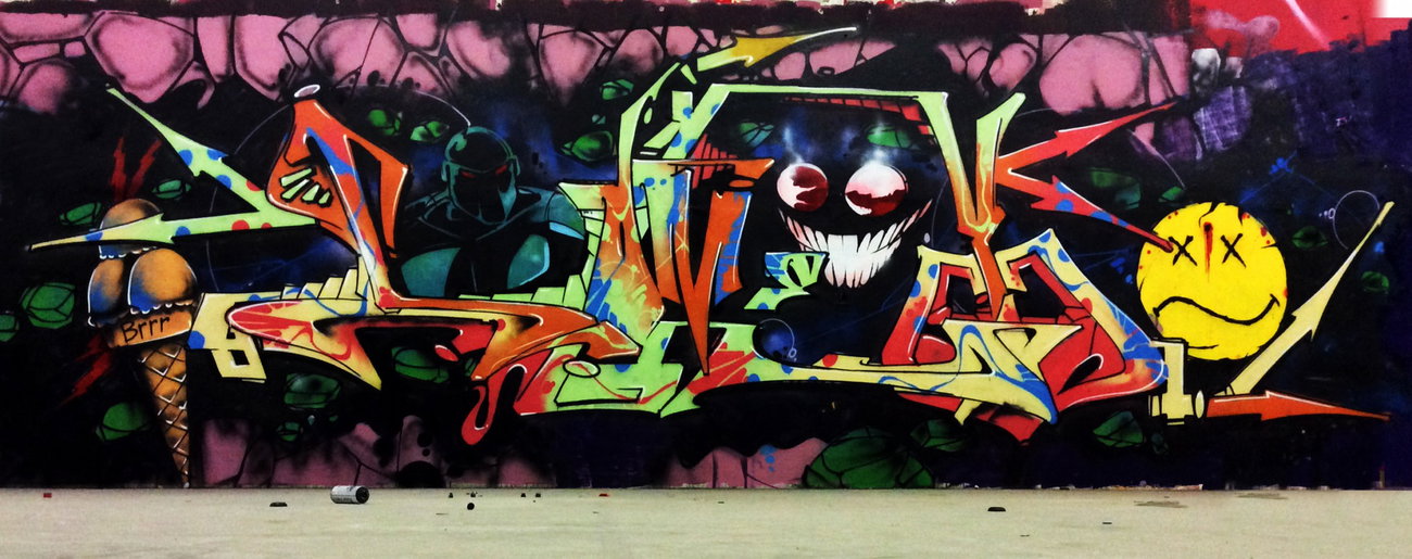 Graffiti Wall - Photo by SOMEY - wildstyle, freestyle, freehand (2015)