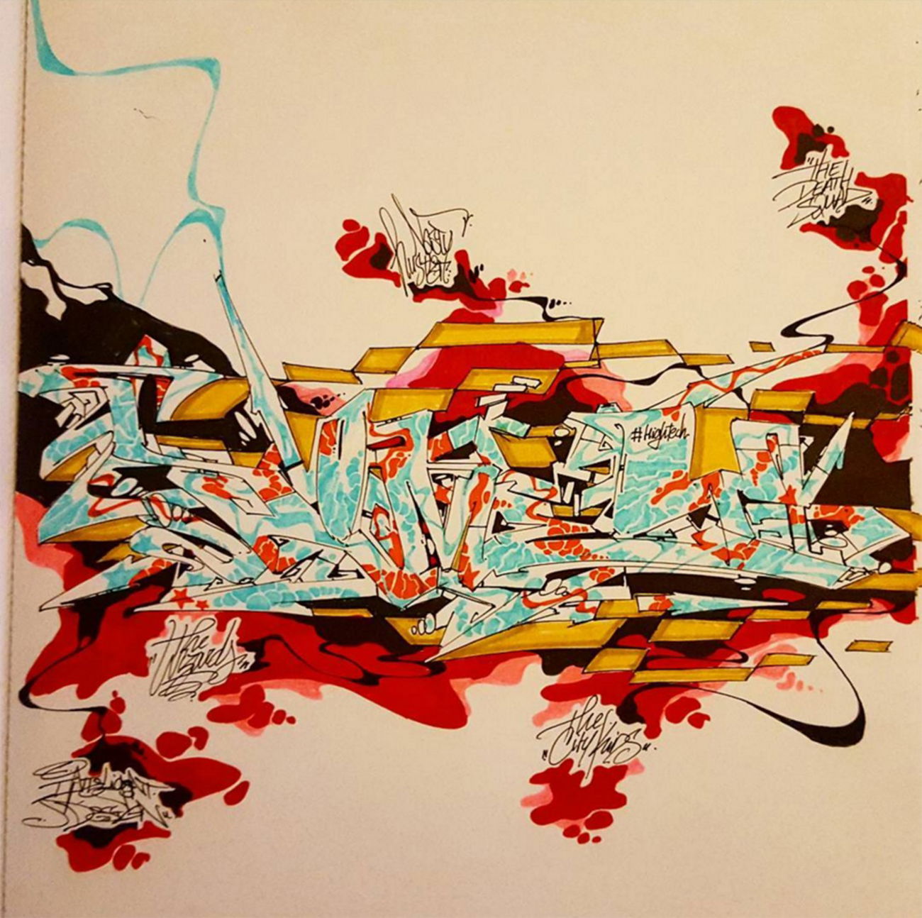 Graffiti Sketch - Photo by SOMEY - somey, tck, nhs (2016)
