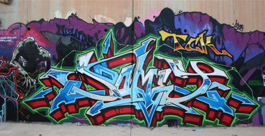 Graffiti Wall - Photo by SOMEY - NHS, TCK, WIZARDS (2013)