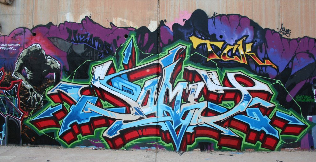 Graffiti Wall - Photo by SOMEY - NHS, TCK, WIZARDS (2013)