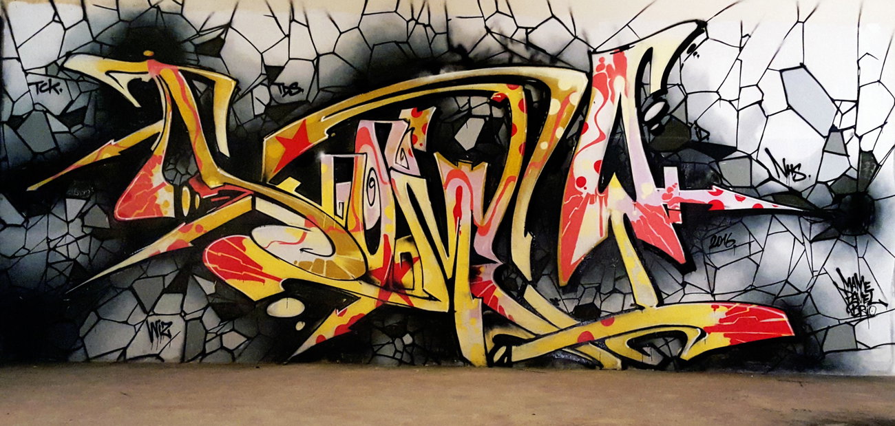 Graffiti Wall - Photo by SOMEY - TUFFCITYKIDS, NASTYHUSTLERS, THEDEATHSQUAD (2016)