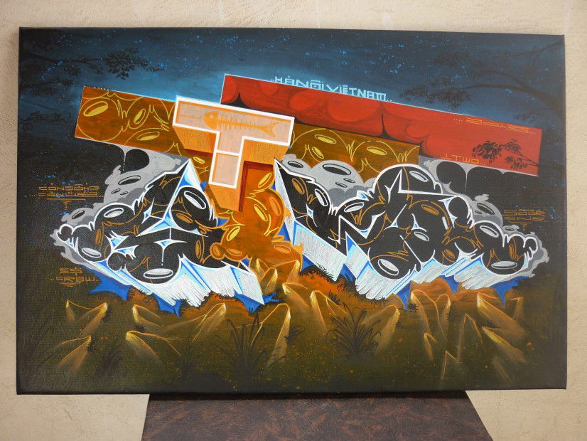 Graffiti Sketch in Hanoi - Photo by SOOR1 - SOOR1 (2013)