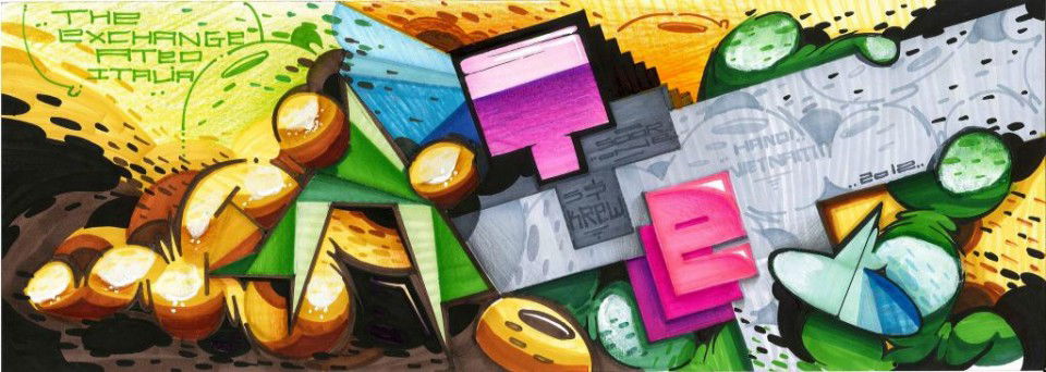 Graffiti Sketch in Hanoi - Photo by SOOR1 - SOOR1 (2012)