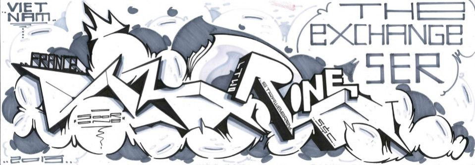 Graffiti Sketch in Hanoi - Photo by SOOR1 - SOOR1 (2013)