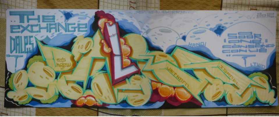 Graffiti Sketch in Hanoi - Photo by SOOR1 - SOOR1 (2012)