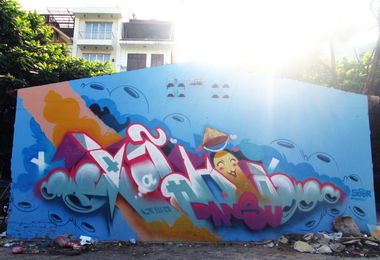 Graffiti Wall in Vietnam - Photo by SOOR1 - SOOR1 (2013)