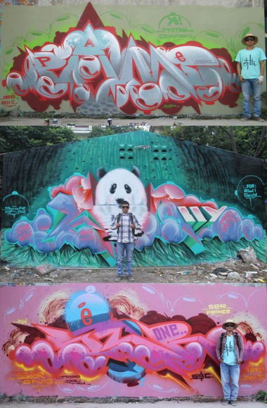 Graffiti Wall in Vietnam - Photo by SOOR1 - SOOR1 (2013)