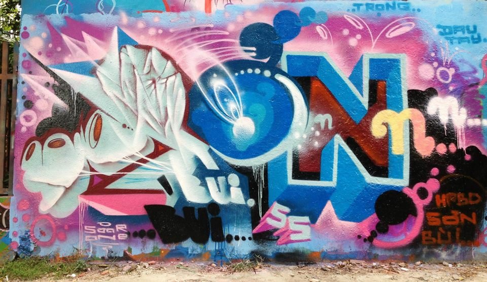Graffiti Wall in Vietnam - Photo by SOOR1 - SOOR1 (2013)