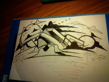 Graffiti Sketch in Vietnam - Photo by SOOR1 - SOOR1 (2013)