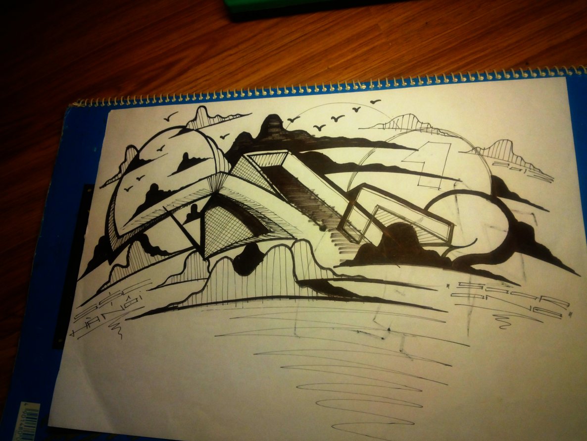 Graffiti Sketch in Vietnam - Photo by SOOR1 - SOOR1 (2013)