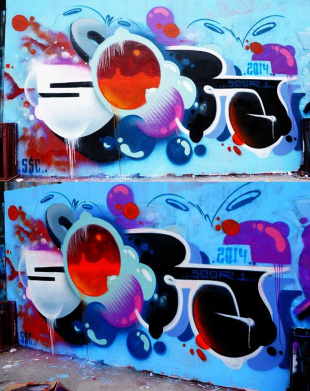 Graffiti Wall in Vietnam - Photo by SOOR1 - SOOR1 (2014)