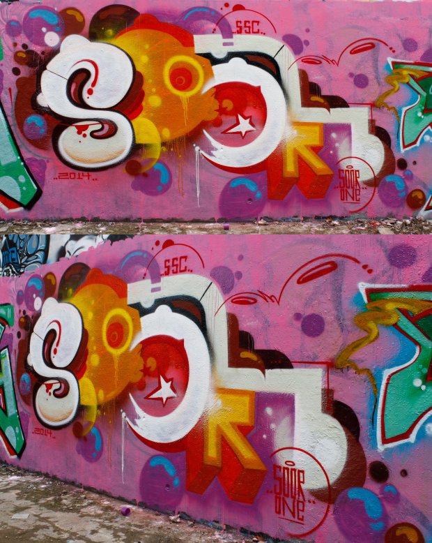 Graffiti Wall in Vietnam - Photo by SOOR1 - SOOR1 (2014)