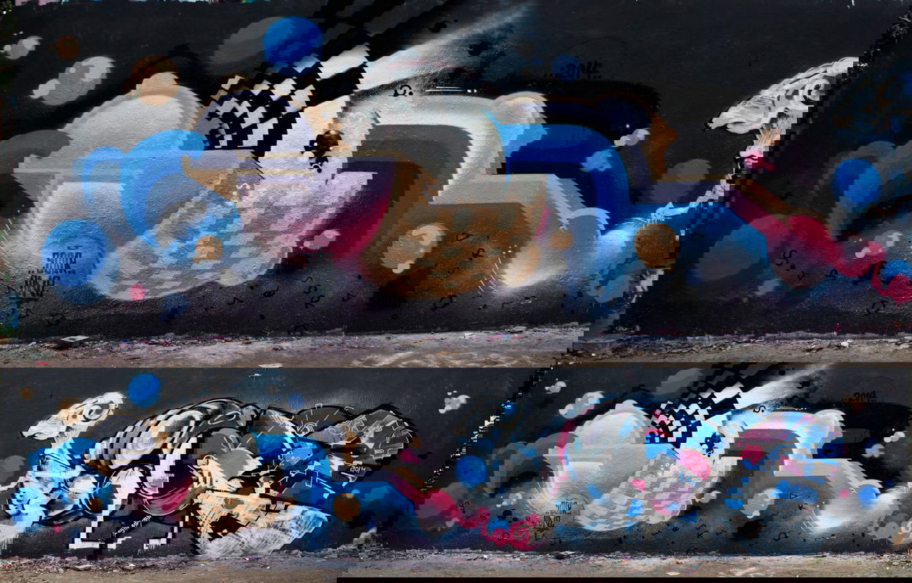 Graffiti Wall in Vietnam - Photo by SOOR1 - SOOR1 (2014)