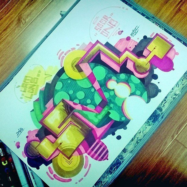 Graffiti Sketch - Photo by SOOR1 - SOOR1 (2014)