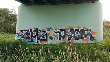 Graffiti Wall - Photo by SOPRAN - ZMOK, BHG, ROCK (2017)