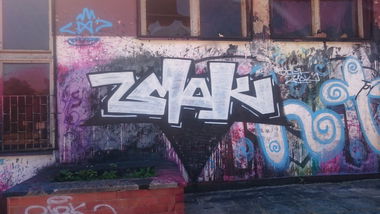 Graffiti Wall - Photo by SOPRAN - HURRICANEZMOK, YO, DOPE (2016)