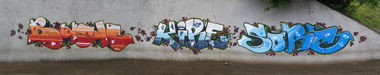 Graffiti Wall in Romania - Photo by SOREZ - BOEM, KIRE, SORE (2009)