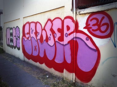 Graffiti Bombing in San Felipe - Photo by SOWER36 - sower36 (2014)