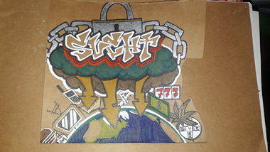 Graffiti Wall - Photo by SPAST1 - SPAST, LKACREW, SH3MO (2019)