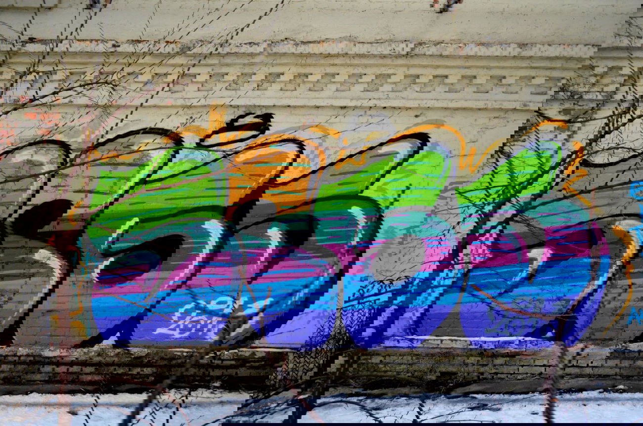 Graffiti Bombing in Kremenchuk - Photo by SPGS (2013)