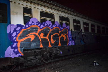 Graffiti Train in Kharkiv - Photo by SPGS - spgs, yo, tdc