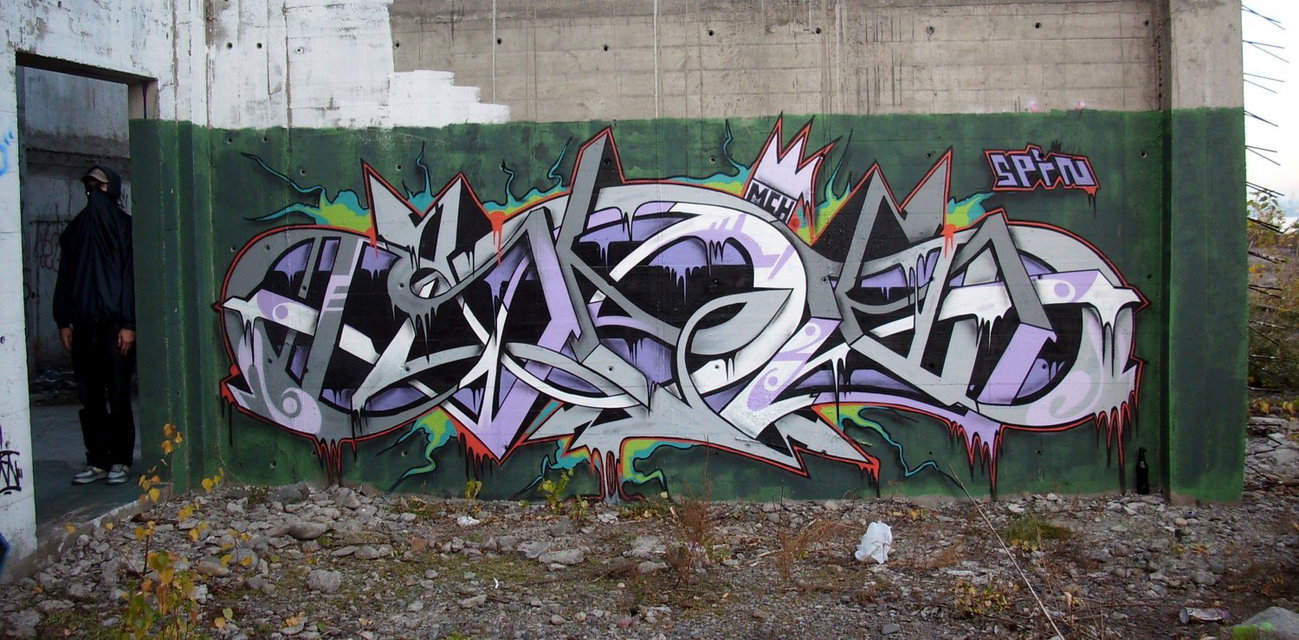 Graffiti Wall in Russia - Photo by SPIN_mch_k2s - spin, wildstyle (2010)