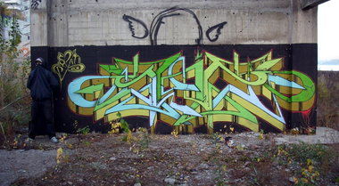 Graffiti Wall in Russia - Photo by SPIN_mch_k2s - spin, wildstyle, 2010 (2010)