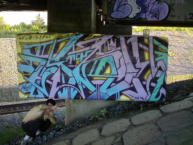 Graffiti Wall in Krasnoyarsk - Photo by SPIN_mch_k2s - wildstyle, spin (2010)