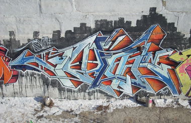 Graffiti Wall - Photo by SPIN_mch_k2s - wildstyle, spin (2009)