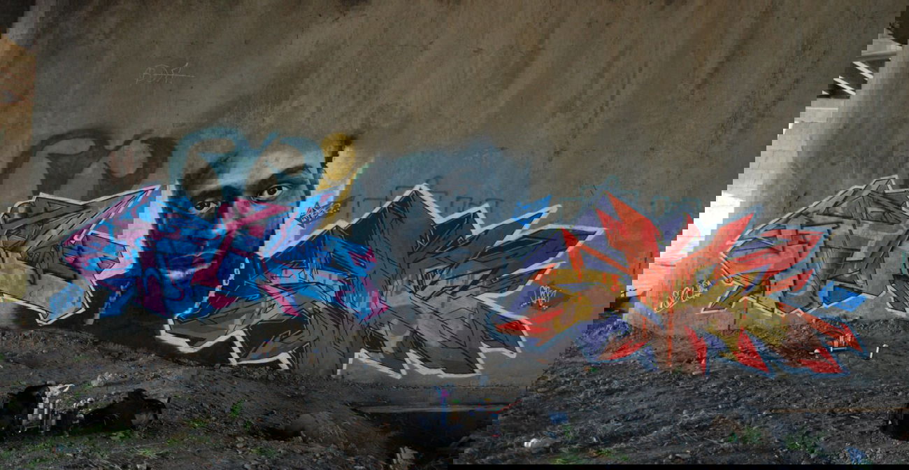 Graffiti Wall in Ulan-Ude - Photo by SPIN_mch_k2s - spin, bo, cross