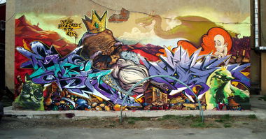 Graffiti Wall in Irkutsk - Photo by SPIN_mch_k2s - spin, rita, ?????????? (2014)