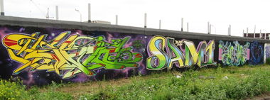 Graffiti Wall - Photo by SPIN_mch_k2s - spin, sam1, rndm (2014)